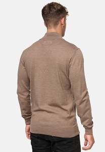 Sudadera de Forro Polar Grueso con Media Cremallera para Hombre, de Invierno, con Apliques Bordados, Teñido Liso, de Algodón y Felpa Francesa - Product Image 2
