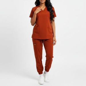 Custom Hospital Medical <b>Scrubs</b> <b>Set</b> for Nurses Short Sleeve Uniform with Logo Printing High Quality Breathable <b>Scrub</b> Suits - Product Image 4