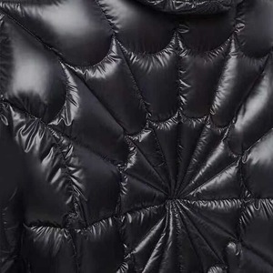 Chaqueta Bomber Negra para Hombre, Impermeable, Cortavientos, Acolchada, con Cierre de Cremallera, Chaqueta de Primavera, Gruesa, Holgada, de Manga Larga - Product Image 3