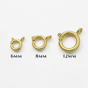 Fermoirs à ressort en laiton plaqué or 18 carats pour colliers, bracelets et accessoires de fabrication de bijoux DIY - Product Image 5