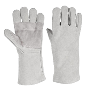 Whole Sale Reinforced Cowhide Split Leather Welding <b>Gloves</b> Heat and Spark Abrasion Resistant Heavy Duty Barbeque Safety <b>Gloves</b> - Product Image 6
