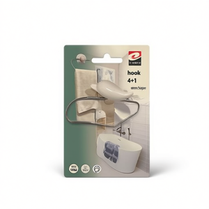 Ganchos para Bata de Baño, Ganchos de Pared de Acero Inoxidable Pulido, Diseño Moderno, Fácil Instalación - Product Image 1