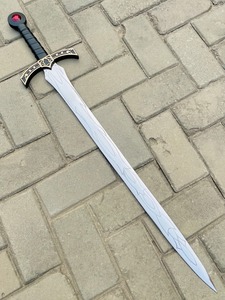 Couteau de chasse avec manche en bois, lame en plastique à pointe tombante, bord droit, taille personnalisable, DIY, OEM pour cosplay et exposition - Product Image 5