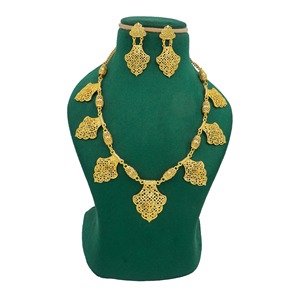 Oman Special Designer Gold Plated Necklace for Women <b>Indian</b> Exclusive Designs Omani Vintage Beads Necklace Ethnic Dubai Jewelry - Product Image 5