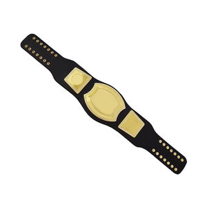 Ceinture de championnat de lutte en laiton et zinc noir de qualité supérieure, ceinture de titre d'arts martiaux, sangle de vainqueur de match pour cérémonie événementielle - Product Image 3