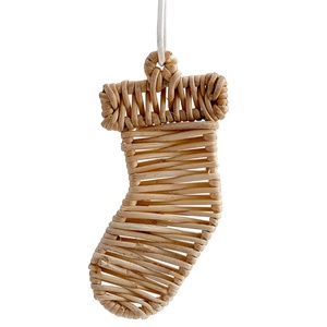 Top vente nouveau choix pas cher prix fait à la main en osier rotin décoration de noël pour noël suspendu arbre ornement du Vietnam - Product Image 1