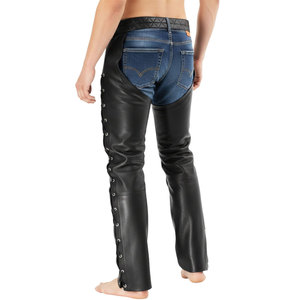 Chaps d'équitation légers en cuir pour hommes, style anglais, logo personnalisé, haute qualité, en vente. - Product Image 5
