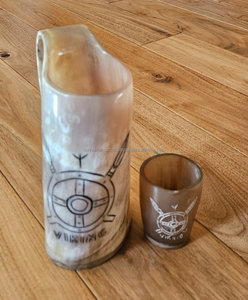 Tazas de Cuerno de Búfalo Natural, Cuernos para Beber, Taza de Cuerno Vikingo de la India Disponible - Product Image 2