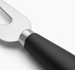 High Quality <b>Cheese</b> <b>Knives</b> <b>Set</b> Stainless Steel Elegant Black Plastic Handles Perfect For Weddings Parties Restaurants And Home - Product Image 2