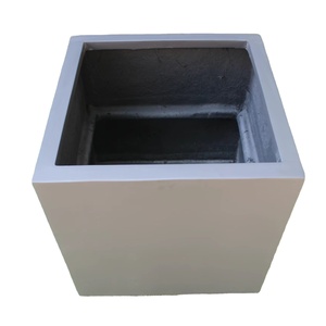 Meilleures ventes, nouvelle arrivée, pots de fleurs KNT modernes de luxe en FRP brun, incassables, légers, sculptés à la main, pour l'intérieur et l'extérieur, pour le jardin - Product Image 1