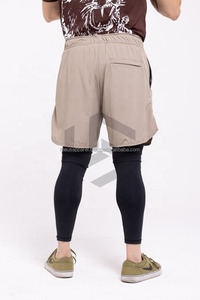 Modest <b>Islamic</b> Activewear Awrah Covering Shorts Men Compression Layer Nonwoven Fabric Quick Dry Breathable OEM Service - Product Image 5