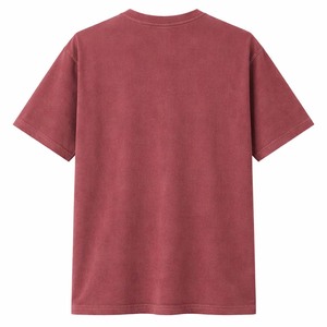 T-shirt en coton tricoté délavé vintage pour homme, teinture pigmentaire, tee-shirt uni, sportif, décontracté, respirant, séchage rapide, haut d'été - Product Image 2