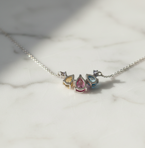 Collar con Colgante de Múltiples Formas de 16 Pulgadas, Plata de Ley 925, Collar con Colgante Chapado en Oro de 18K para Mujer, Regalo de Cumpleaños - Product Image 6