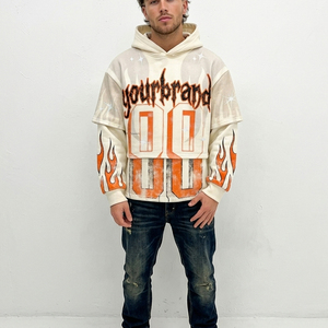 Sudadera con capucha Glory Custom Screen Print para hombre, calidad premium, 100% algodón, gramaje pesado, para ropa urbana y casual. - Product Image 3