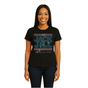 Camiseta Negra con Diseño Retro de Letras Brillantes para Mujer, Ropa Casual para el Día a Día, Estilo Urbano, Cómoda y a la Moda - Product Image 1