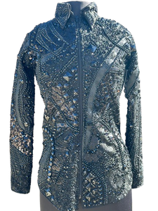 Premium Western Show <b>Jacket</b> for Women Cowgirl Rodeo Horse Riding Showmanship Barrel Racing Equestrian Competition Apparel - Product Image 2