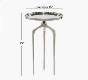 Mesa de Centro Redonda Moderna para Ahorrar Espacio, 20 Pulgadas de Altura, Mueble Decorativo para Sala de Estar - Product Image 1