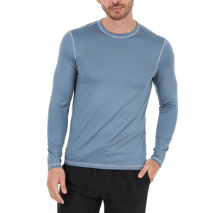 High Performance Anti-UV Front Logo Swimming Surfing Rash Guard Latest Edition Wholesale Full Sleeve Custom <b>Compression</b> <b>Shirt</b> - Product Image 1