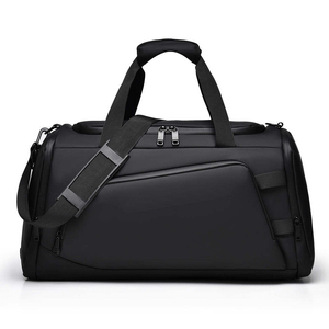 Sac de sport unisexe en nylon 30-40L avec sangle réglable, fermeture éclair, couleur unie, décontracté, pour la gym et les voyages - Product Image 1