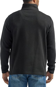 Sweat-shirt en molleton surdimensionné à col montant et fermeture éclair, personnalisable avec logo, décontracté, à manches longues, doux, uni, basique, chaud, pour homme, ODM - Product Image 2