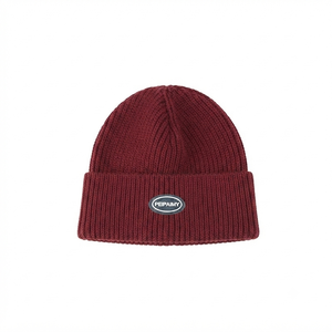 Gorro de Invierno de Punto Acanalado, Gorro Deportivo de Spandex/Poliéster, de Secado Rápido, Transpirable, de Color Sólido, Moderno, para Hombre - Product Image 1