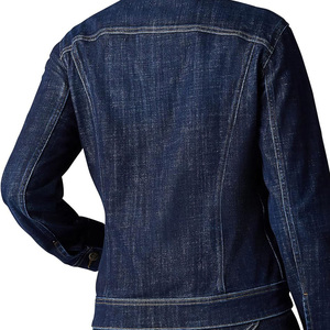 DAIZEN STAR INTERNATIONAL Men's Dark Blue Denim Jacket Button Closure Casual Streetwear Regular Fit 100% Cotton Woven Fabric - Product Image 2