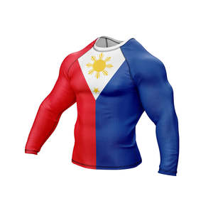 Custom Printed Breathable Quick Dry MMA BJJ Rash Guard Digital Print OEM Men Half <b>Sleeve</b> - Product Image 3