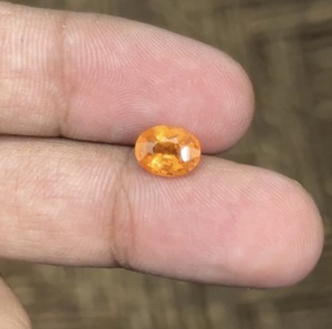 Granat Spessartite naturel, 8x6mm, 2,08 carats, ovale - Product Image 1