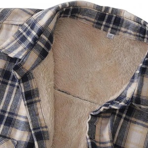 Veste pour homme, veste homme nouvelle collection, vestes en flanelle à carreaux pour enfants, garçons et filles, chemises en polaire plus épaisses à boutons pour l'hiver 2025 - Product Image 4