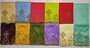 Nueva llegada, tela de satén Gorgura somalí de lujo de primera calidad con pedrería y bordados para ropa de boda somalí. - Product Image 2