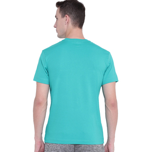 เสื้อยืดผู้ชายคอตตอน 100% แบบเรียบ ไม่มีลาย สกรีนโลโก้แบรนด์ได้ รับผลิตจากโรงงานโดยตรง ขายส่ง - Product Image 3
