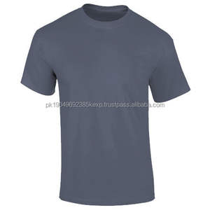 T-shirts unis de haute qualité pour hommes, t-shirt surdimensionné pour hommes, vêtements de rue surdimensionnés, 100% coton - Product Image 2