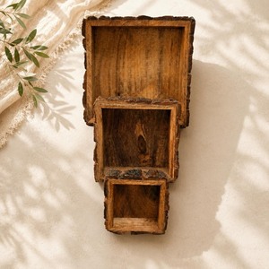 Newest Design Wooden Decorative Trays <b>Square</b> Rustic Handcrafted Multi-piece Package - Product Image 5
