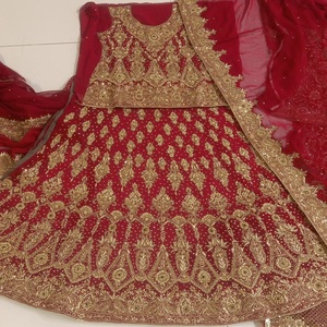 Maxi Design Anarkali Gowns With Dupatta With Handmade Embroidery Work Indian Ethnic Wear Long Wedding Dress <b>Women</b> <b>Kurta</b> Set - Product Image 1