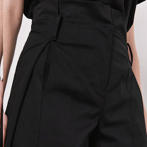 Pantalones Largos de Cintura Alta y Pierna Ancha para Mujer, de Algodón Sólido, Estilo Acampanado, Elegantes, de Talle Alto, Casuales, para Uso Diario - Product Image 4