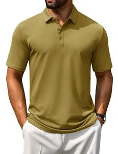 <b>Button</b> Front <b>Half</b> Sleeve Breathable 220g Fabric Men's Unisex Golf Collar Casual for <b>Shirt</b> Front Logo 100% Cotton Solid Color - Product Image 1