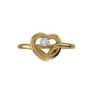 แหวนเพชรทรงกลมเจียระไนแบบ Perfect Round Cut เพชรเลี้ยงในห้องปฏิบัติการ เงินแท้ 925 ทอง 9 กะรัต, 14 กะรัต, 18 กะรัต แหวนเพชรสำหรับผู้หญิง แหวนหมั้น - Product Image 3