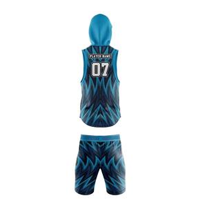 Vente en gros de nouveaux ensembles d'uniformes de football 7V7 personnalisés en polyester/coton, imprimés par transfert thermique, logo personnalisé, couleurs personnalisées, sans manches - Product Image 3