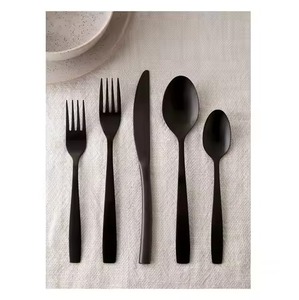 Ensemble de couverts en métal moderne, vaisselle haut de gamme pour les restaurants, les salles à manger et les cuisines élégantes à domicile - Product Image 3