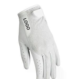 Guante de Golf Premium de Cuero Genuino Blanco para Mano Derecha, Transpirable, Antideslizante, con Cierre de Tirón, Unisex, para Deportes de Alto Rendimiento - Product Image 4