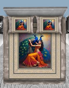 Juego de Sábanas Planas de 3 Piezas, Impresas en 3D, 100% Poliéster, 300 Hilos, 60 Hilos por Pulgada, Personalizables, Marca OEM, Venta al Por Mayor de Fábrica - Product Image 1