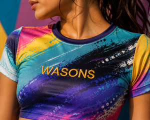 Wholesale Women Sporty Slim <b>Fit</b> Crop Top T-Shirt Custom Sublimation Breathable Eco-Friendly Spring/Summer Fashion Clothing - Product Image 5