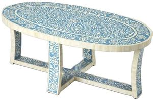 Consola con Incrustaciones de Hueso, Mesa de Centro con Incrustaciones de Hueso - Product Image 4