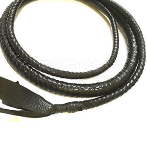 Fouet en cuir haute performance, cuir véritable, design durable, prise ferme, utilisation flexible pour l'entraînement en extérieur - Product Image 2