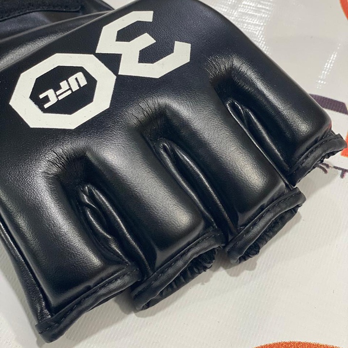 UFC 30th Anniversary Genuine Leather MMA Half Finger Gloves