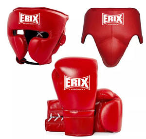 Ensemble de sparring professionnel haut de gamme, cuir véritable de haute qualité, logo personnalisé, marque personnalisée, équipement de boxe de protection - Product Image 3