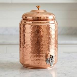 Ayurvedic Copper <b>Water</b> Dispenser with Brass Stand Custom Logo OEM ODM Factory Price - Product Image 1