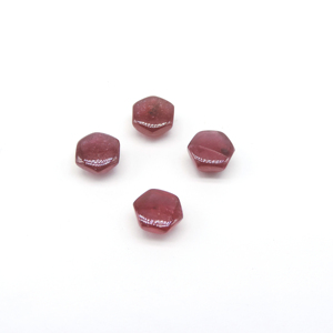 Rubíes naturales de Bangkok calibrados de 6 mm en forma de hexágono, rubíes naturales sueltos en forma de cabujón para la fabricación de joyas, listos para usar. - Product Image 2