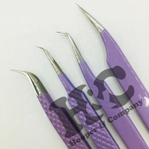 Pince à épiler de qualité supérieure pince à épiler personnalisée extension de cils en acier inoxydable Logo privé vison emballage durable pince à cils - Product Image 1