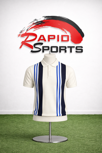Polo Retro a Rayas de Alta Calidad para Hombre, Manga Corta, Informal, de Punto, para Golf - Product Image 6